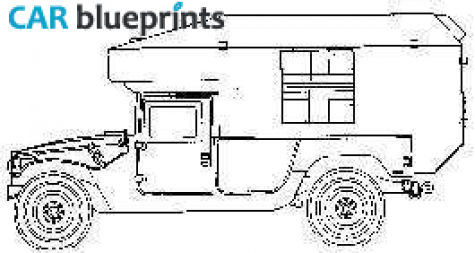 1984 Hummer Humvee Hospital Truck blueprint