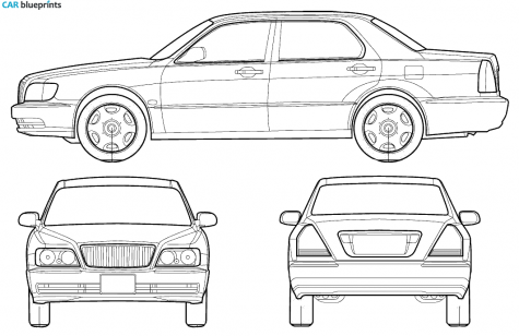 2005 Hyundai Centennial Sedan blueprint