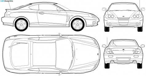 2002 Hyundai  Coupe blueprint