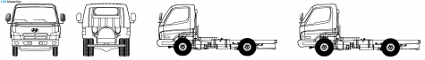 2008 Hyundai HD45 Truck blueprint