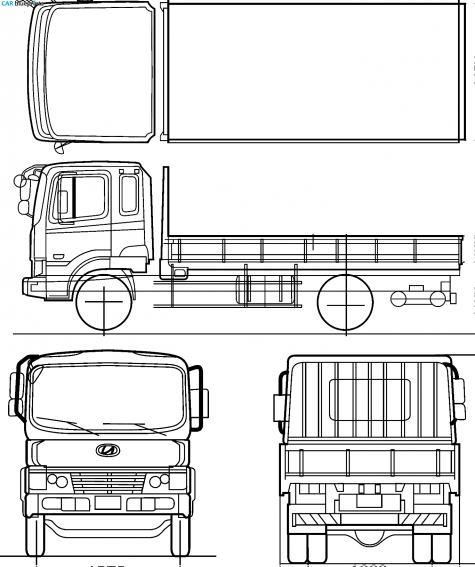 2010 Hyundai Megatruck Truck blueprint