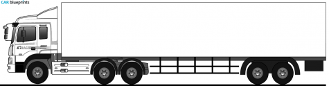 2010 Hyundai Trago Truck blueprint