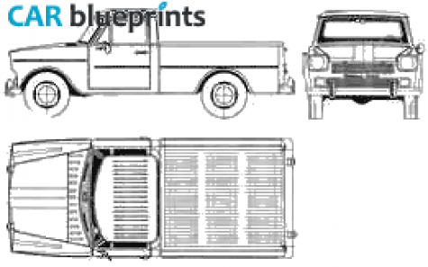 1974 IAME Rastrojero Pick-up blueprint