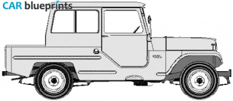 IKA Jeep JA-2 PB Pick-up blueprint