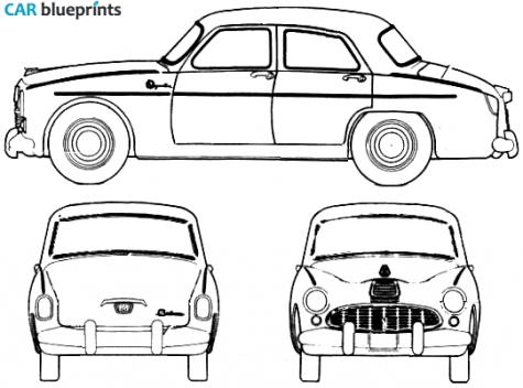 1977 IKA Kaiser Bergantin Standart Sedan blueprint