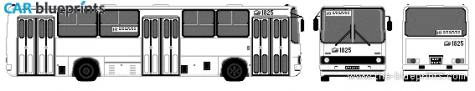 2003 Ikarus 260 Bus blueprint