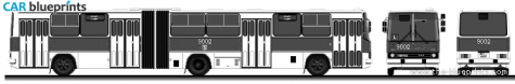 Ikarus 280.26 Bus blueprint