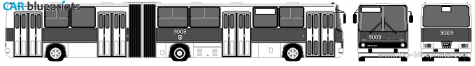 2003 Ikarus 280 Bus blueprint