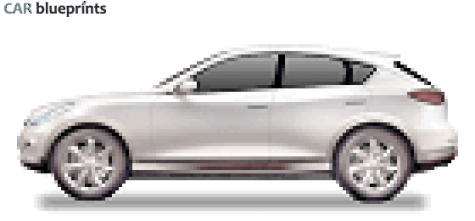 2009 Infiniti EX SUV blueprint