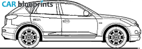 2009 Infiniti EX37 GT Hatchback blueprint