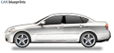 2009 Infiniti M35 Sedan blueprint