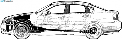 2005 Infiniti M45 Sport Sedan blueprint