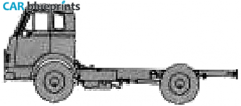 1960 International CO-200 Tilt Cab Truck blueprint