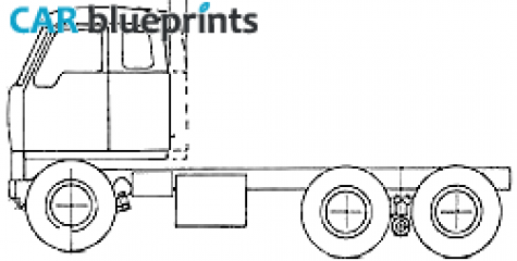 International DCOF-405 Truck blueprint