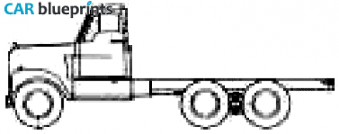 1960 International DF-402 Truck blueprint