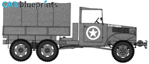 1941 International M-5 Truck blueprint