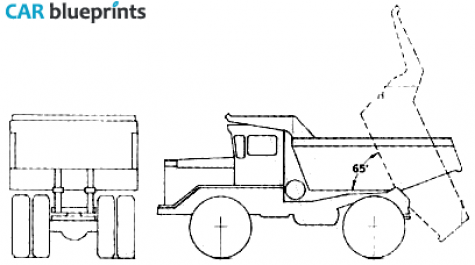 International Pay Hauler 65C Truck blueprint