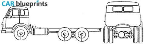 1974 International VCOF-190 Truck blueprint