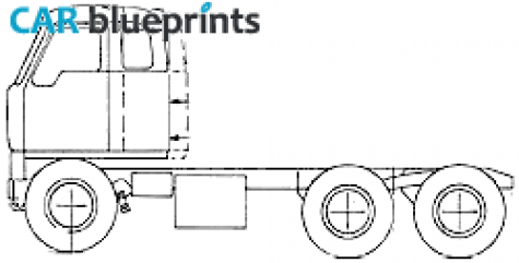 1961 International VCOT-405L Truck blueprint