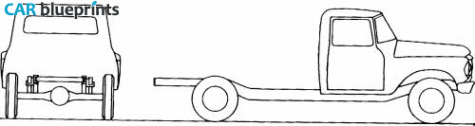 1966 International 1100A Truck blueprint