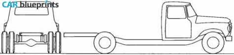 1966 International 1500A Truck blueprint