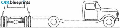 1967 International 1500C Truck blueprint