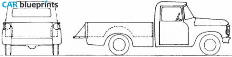 1968 International 908C Flatside Pick-up blueprint