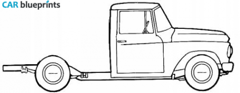 1961 International C-120 Truck blueprint