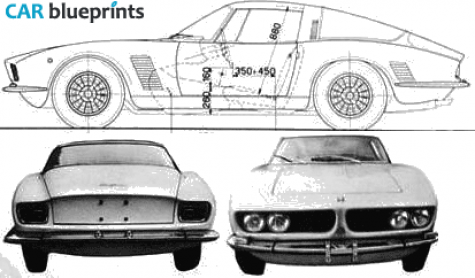 1963 Iso Rivolta Grifo Coupe blueprint