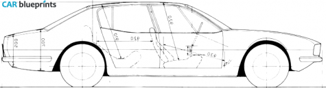 1967 Iso Rivolta Fidia Sedan blueprint