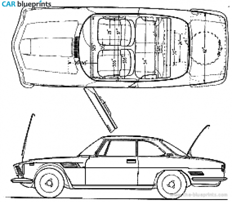 1964 Iso Rivolta IR340 GT Coupe blueprint