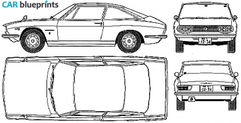 1969 Isuzu 117 Coupe blueprint