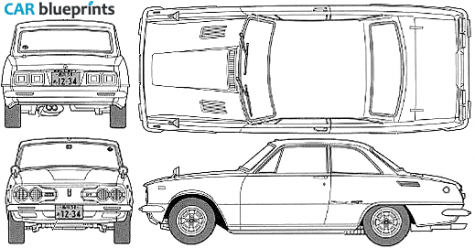 1971 Isuzu Bellet 1800 GT Sedan blueprint