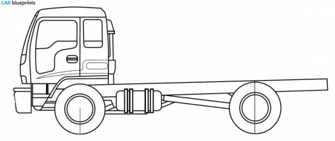 1970 Isuzu FTR Truck blueprint