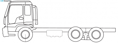 Isuzu FXR Tandem Truck blueprint