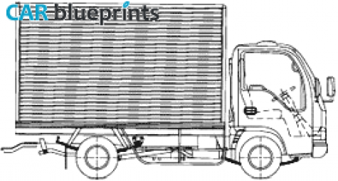 2006 Isuzu NPR Truck blueprint