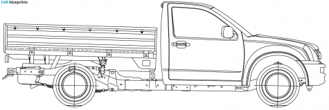 2007 Isuzu Rodeo Pick-up blueprint