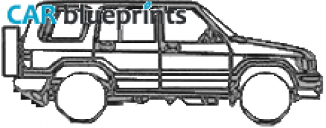 2006 Isuzu Trooper LWB SUV blueprint