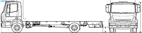 2008 Iveco Eurocargo ML60E 14K Truck blueprint