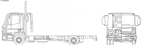 Iveco ML100 E21 Truck blueprint