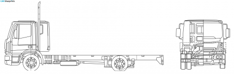 Iveco ML120 E24 Truck blueprint