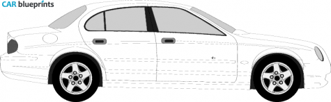 2004 Jaguar S-Type Sedan blueprint