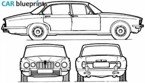 1966 Jaguar XJ 4.2 SII Sedan blueprint