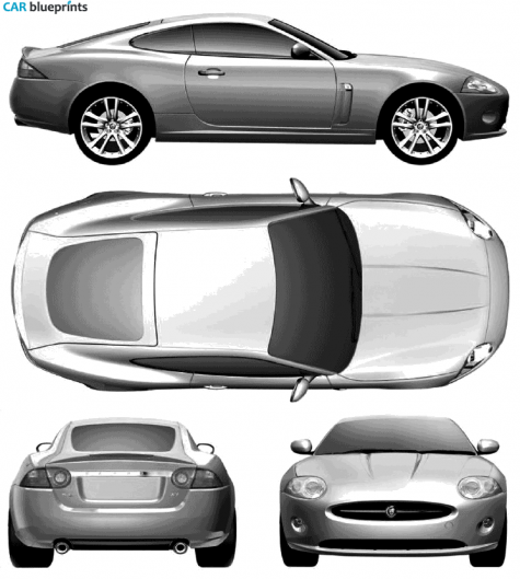 2006 Jaguar XK Coupe blueprint