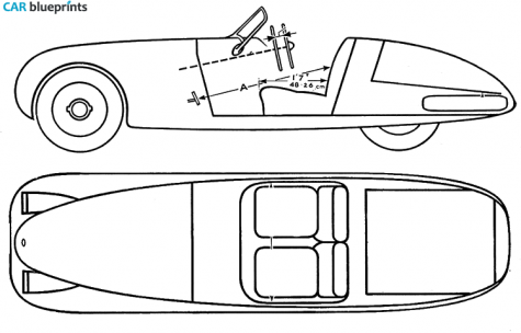 1949 Jaguar XK120 Roadster blueprint