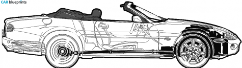 2003 Jaguar XK8 Cabriolet blueprint