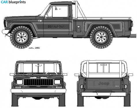 1981 Jeep Honcho Pick-up blueprint