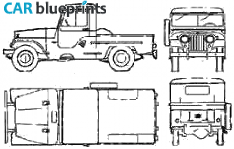 1956 Jeep IKA Pick-up blueprint