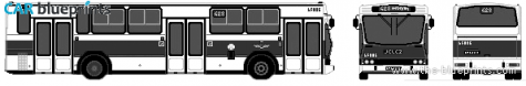 2003 Jelcz M120M Bus blueprint