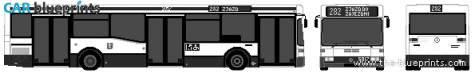 2004 Jelcz M122 Bus blueprint